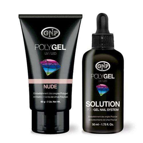Pomo de Polygel GNP 60gr y Solution 50ml en Beauty Supply