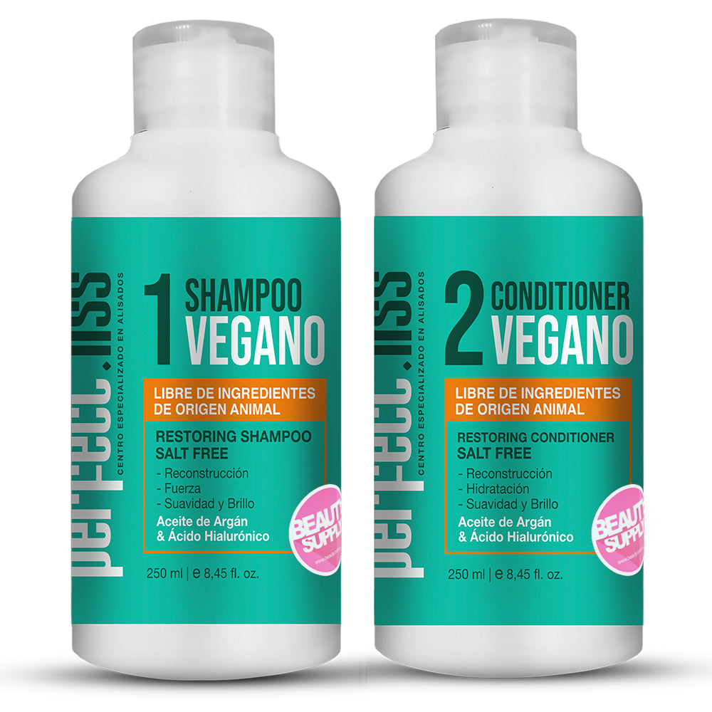 Shampoo Y Acondicionador Vegano Sin Sal Perfect.liss 250ml en Beauty Supply