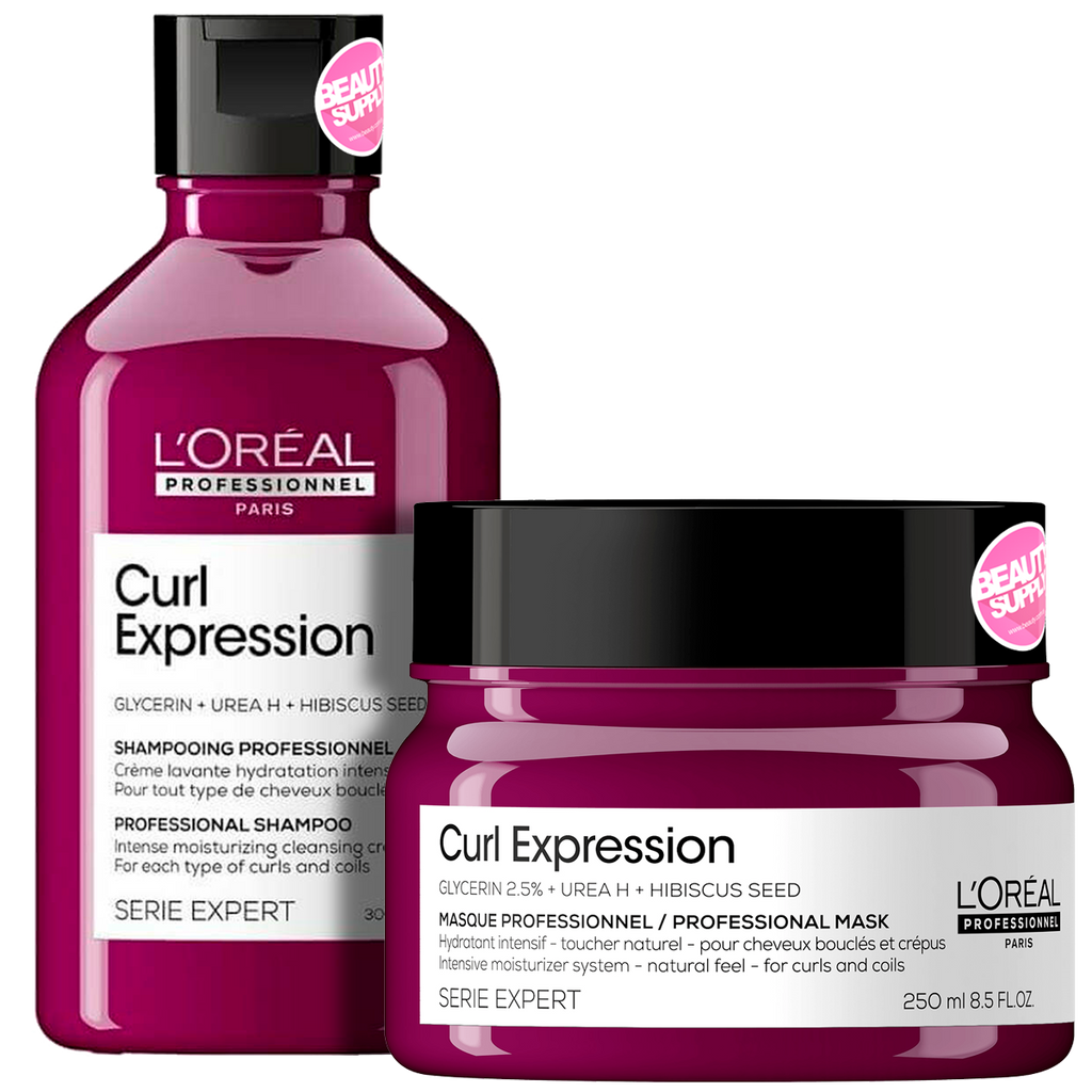 Combo para Rulos Loreal Curl Expression con Shampoo y Mascara en Beauty Supply