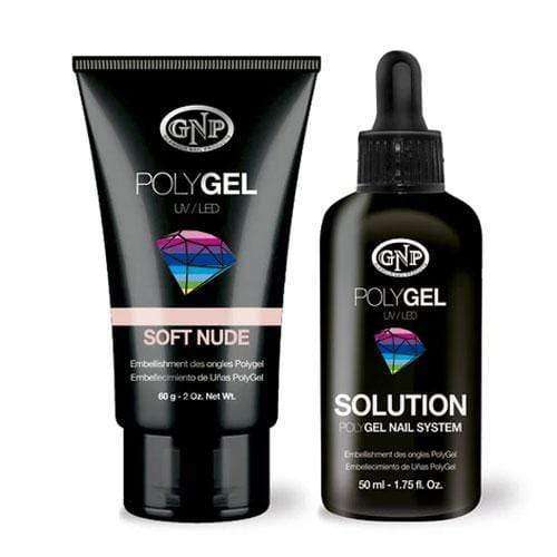 Pomo de Polygel GNP 60gr y Solution 50ml en Beauty Supply